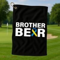 Brother Bear Down Syndrome Awareness Golf Towel thumb 1