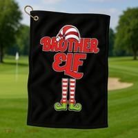 Brother Elf Christmas Golf Towel thumb 1