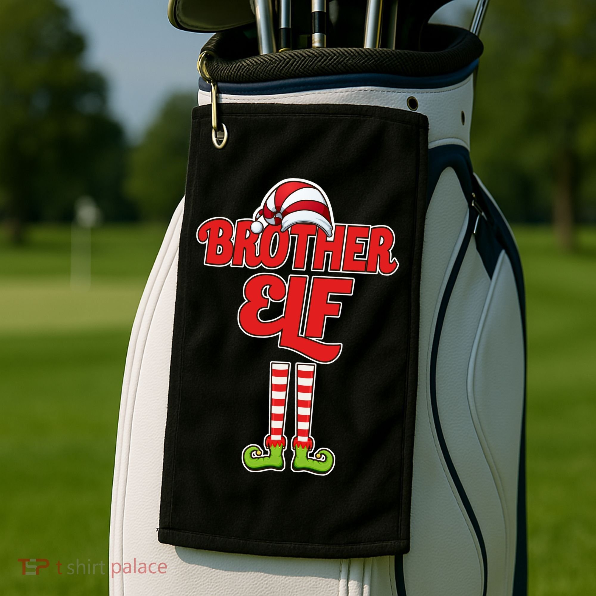 Brother Elf Christmas Golf Towel