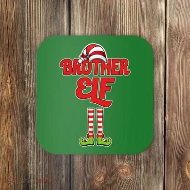 Brother Elf Christmas Coaster
