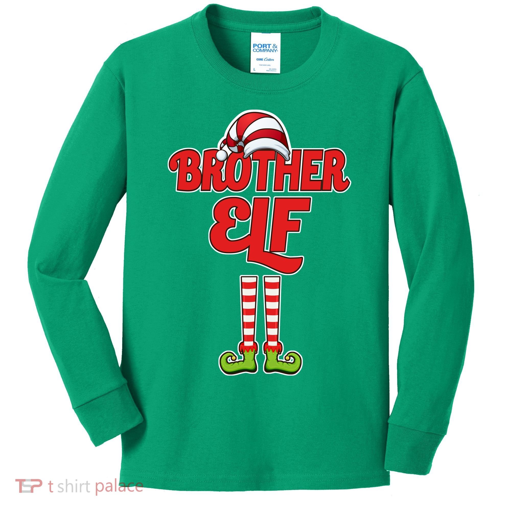 Brother Elf Christmas Kids Long Sleeve Shirt
