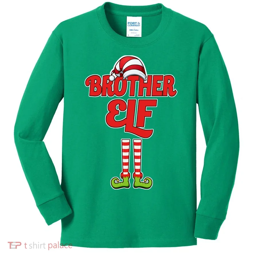 Brother Elf Christmas Kids Long Sleeve Shirt