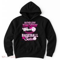 Brother Lovin Team Cheerin Baseball Sister Hoodie thumb 0
