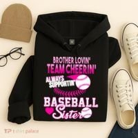 Brother Lovin Team Cheerin Baseball Sister Hoodie thumb 4