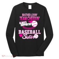 Brother Lovin Team Cheerin Baseball Sister Long Sleeve Shirt thumb 0