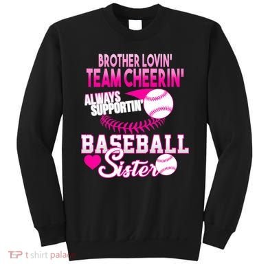 Brother Lovin Team Cheerin Baseball Sister Sweatshirt