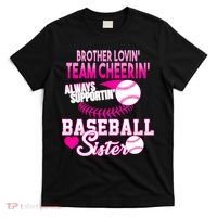 Brother Lovin Team Cheerin Baseball Sister T-Shirt thumb 0