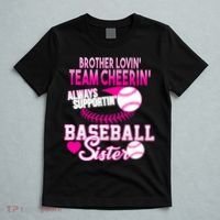 Brother Lovin Team Cheerin Baseball Sister T-Shirt thumb 5