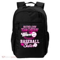 Brother Lovin Team Cheerin Baseball Sister Backpack thumb 0