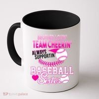 Brother Lovin Team Cheerin Baseball Sister Coffee Mug thumb 0