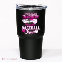 Brother Lovin Team Cheerin Baseball Sister Tumbler thumb 0