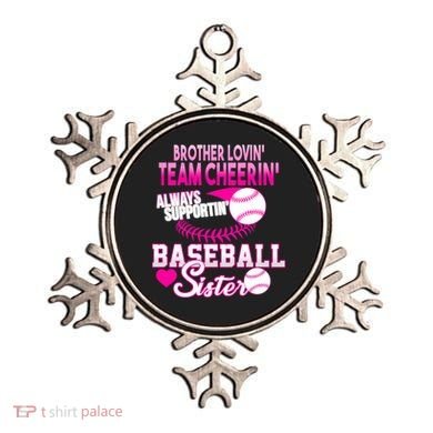 Brother Lovin Team Cheerin Baseball Sister Ornament