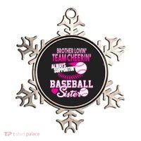 Brother Lovin Team Cheerin Baseball Sister Ornament thumb 0