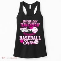 Brother Lovin Team Cheerin Baseball Sister Women's Tank Top thumb 0