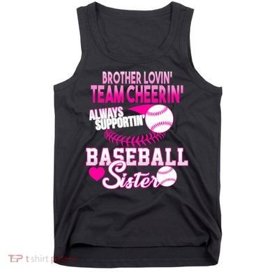 Brother Lovin Team Cheerin Baseball Sister Tank Top