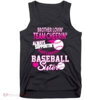 Brother Lovin Team Cheerin Baseball Sister Tank Top thumb 0