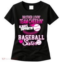 Brother Lovin Team Cheerin Baseball Sister Women's T-Shirt thumb 0