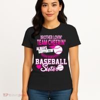 Brother Lovin Team Cheerin Baseball Sister Women's T-Shirt thumb 4