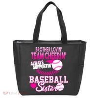 Brother Lovin Team Cheerin Baseball Sister Tote Bag thumb 0
