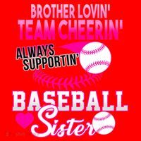 Brother Lovin Team Cheerin Baseball Sister Santa Hat thumb 1