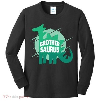 Brother Saurus Kids Long Sleeve Shirt