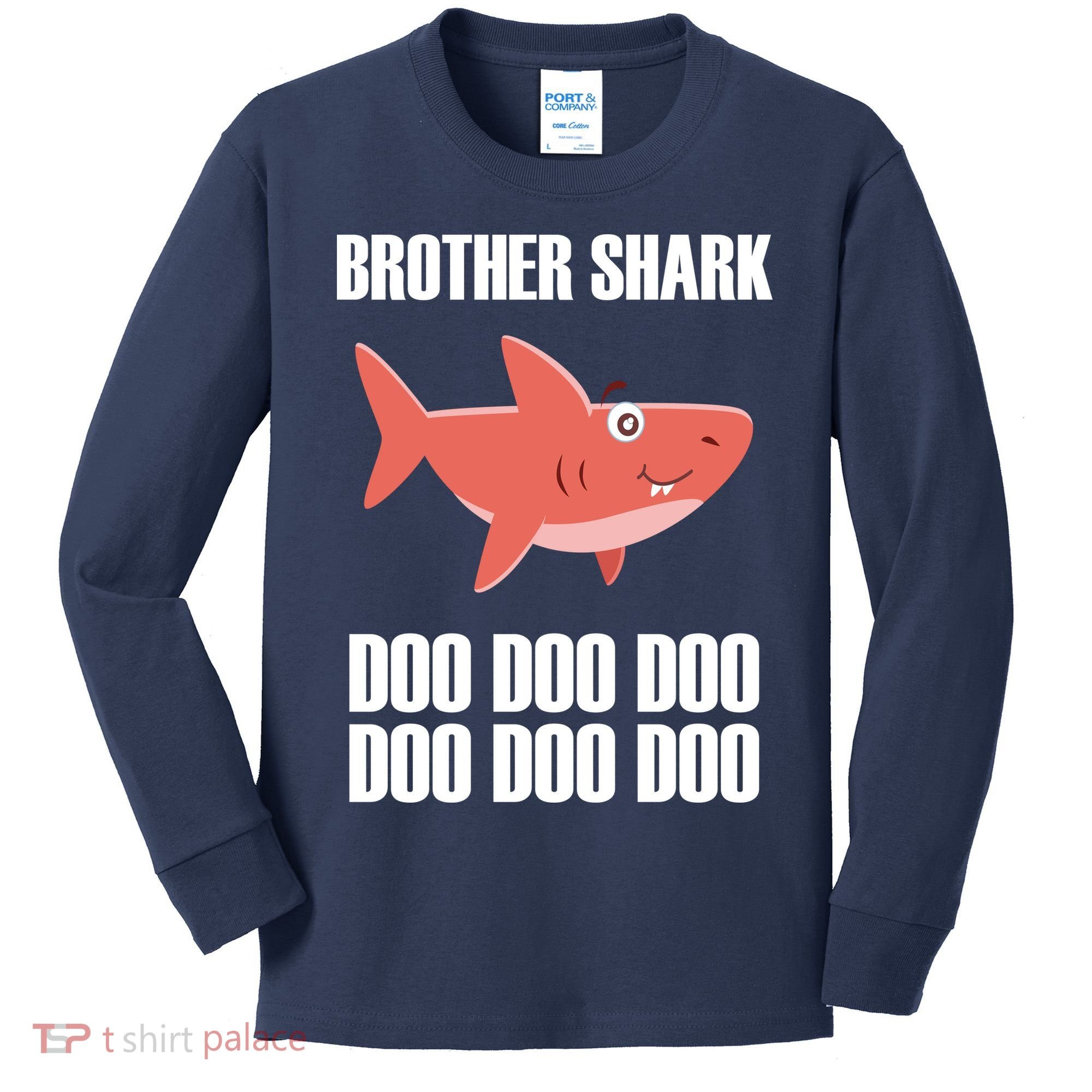 Brother Shark Doo Kids Long Sleeve Shirt