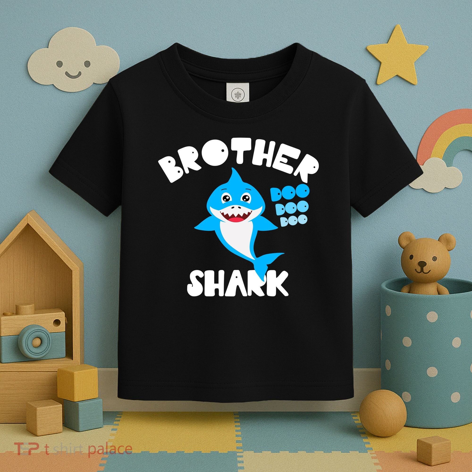 Brother Shark Doo Dpp Dpp Funny Toddler T-Shirt