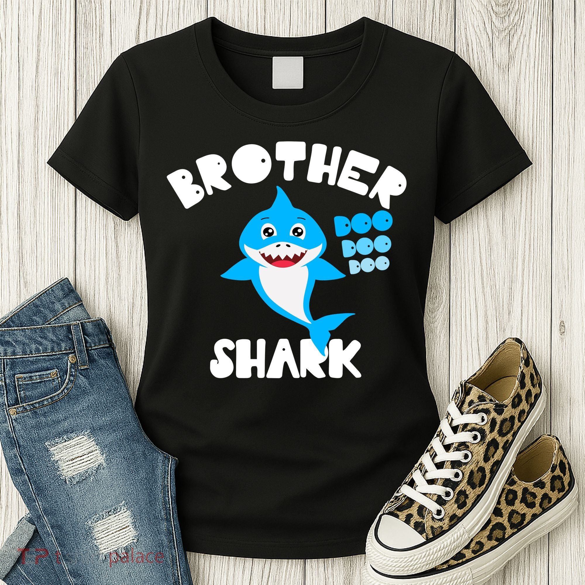 Brother Shark Doo Dpp Dpp Funny Women's T-Shirt