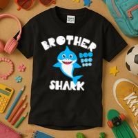 Brother Shark Doo Dpp Dpp Funny Kids T-Shirt thumb 3