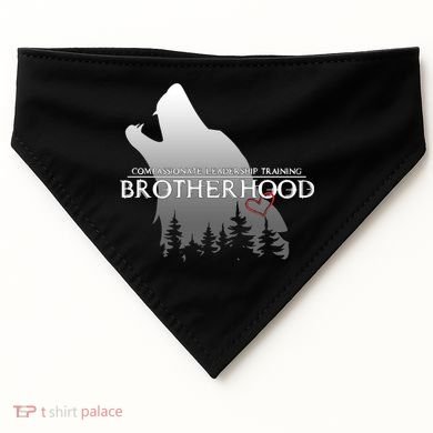 Brotherhood Compassionate Leadership Training Wolf  USA-Made Doggie Bandana