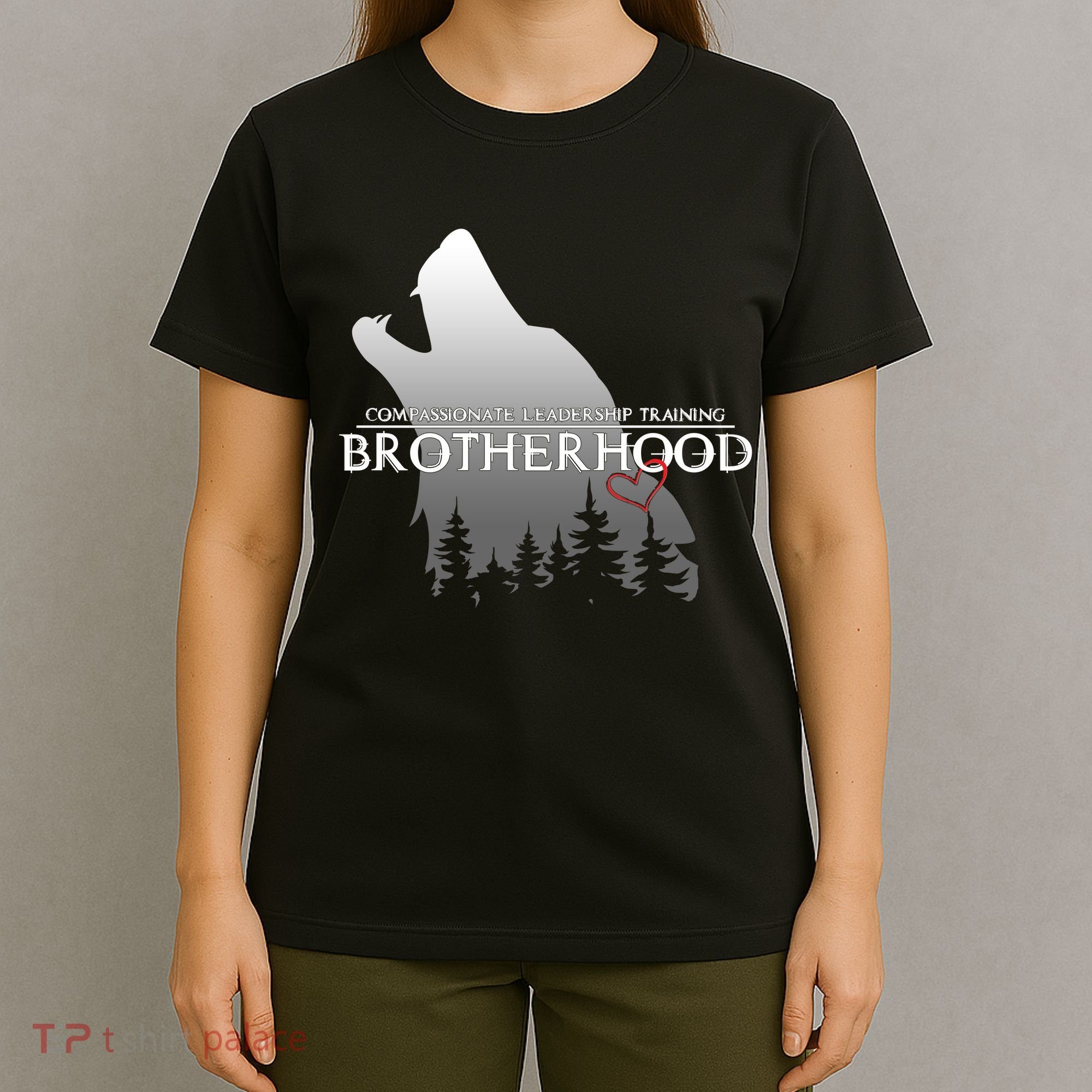 Brotherhood Compassionate Leadership Training Wolf  T-Shirt