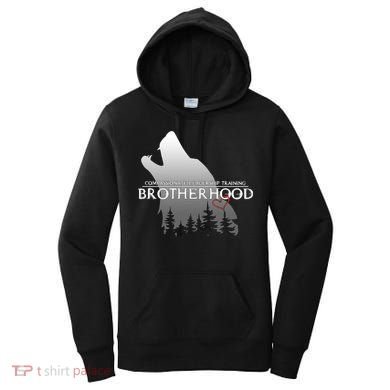 Brotherhood Compassionate Leadership Training Wolf  Women's Hoodie