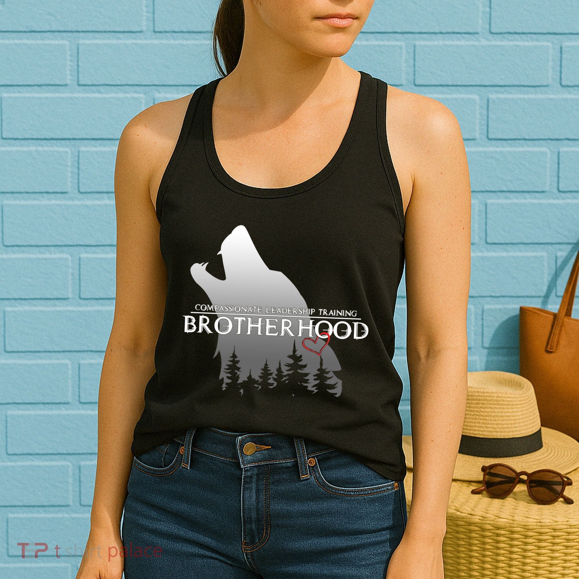 Brotherhood Compassionate Leadership Training Wolf  Women's Tank Top