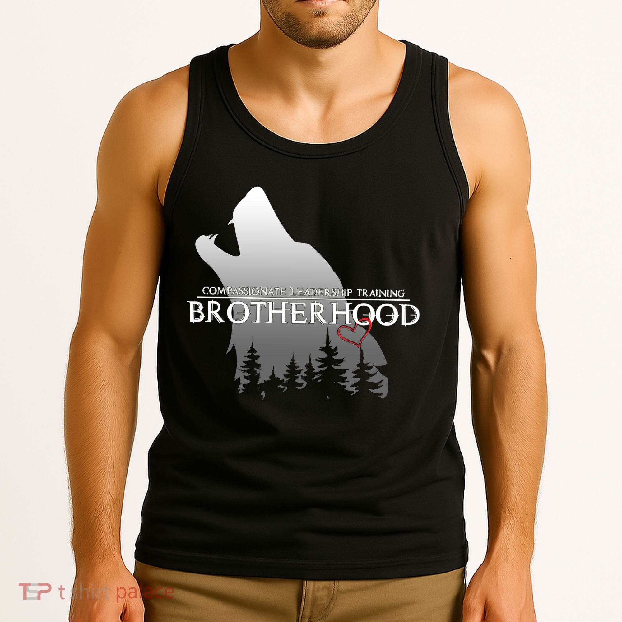Brotherhood Compassionate Leadership Training Wolf  Tank Top