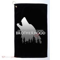 Brotherhood Compassionate Leadership Training Wolf  Golf Towel thumb 0