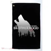 Brotherhood Compassionate Leadership Training Wolf  Golf Towel thumb 0