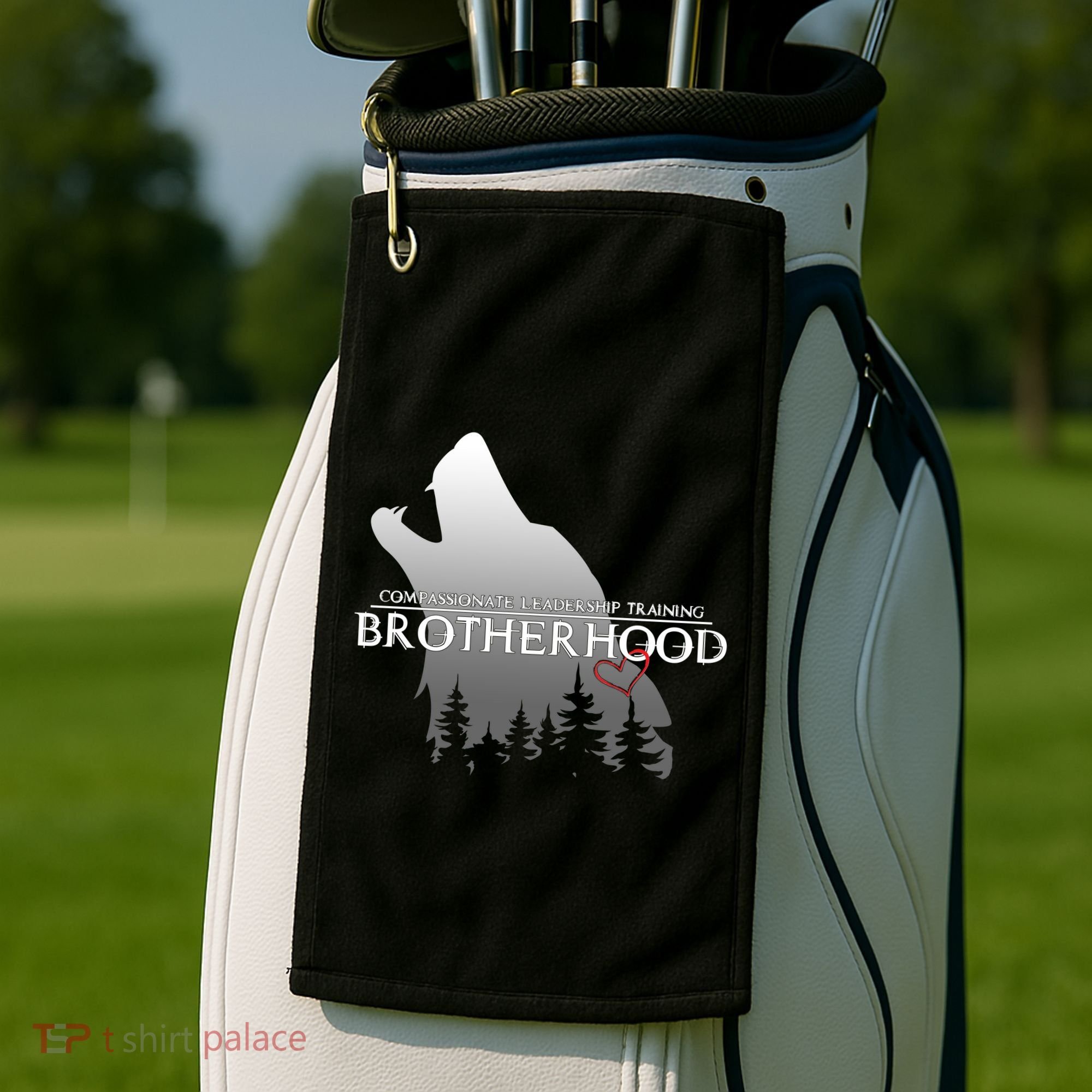 Brotherhood Compassionate Leadership Training Wolf  Golf Towel