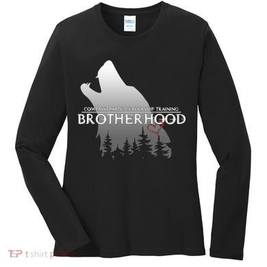 Brotherhood Compassionate Leadership Training Wolf  Women's Long Sleeve Shirt