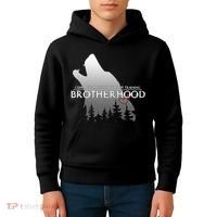 Brotherhood Compassionate Leadership Training Wolf  Kids Hoodie thumb 4