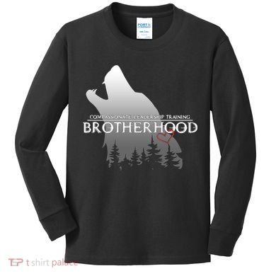 Brotherhood Compassionate Leadership Training Wolf  Kids Long Sleeve Shirt