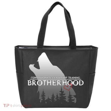 Brotherhood Compassionate Leadership Training Wolf  Tote Bag