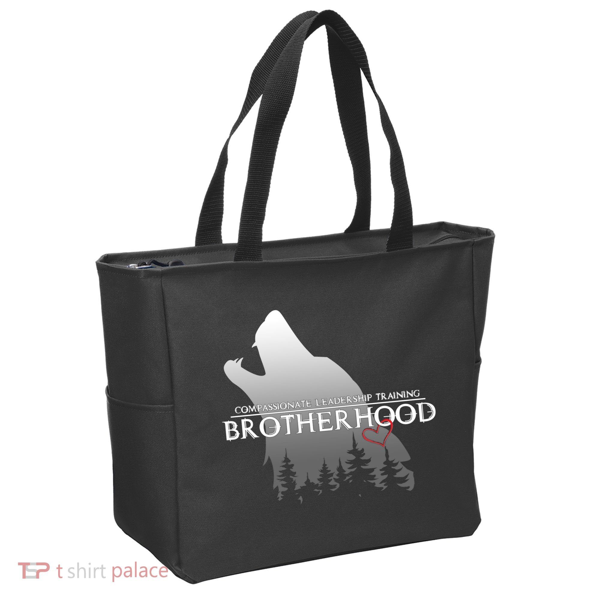 Brotherhood Compassionate Leadership Training Wolf  Tote Bag