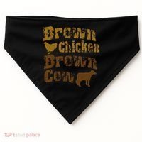 Brown Chicken Brown Cow USA-Made Doggie Bandana thumb 0
