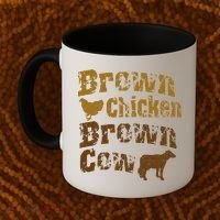 Brown Chicken Brown Cow Coffee Mug thumb 2