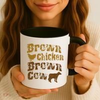 Brown Chicken Brown Cow Coffee Mug thumb 3