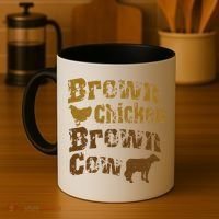 Brown Chicken Brown Cow Coffee Mug thumb 4