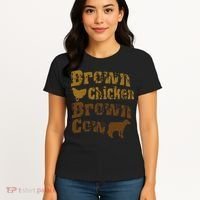 Brown Chicken Brown Cow Women's T-Shirt thumb 4