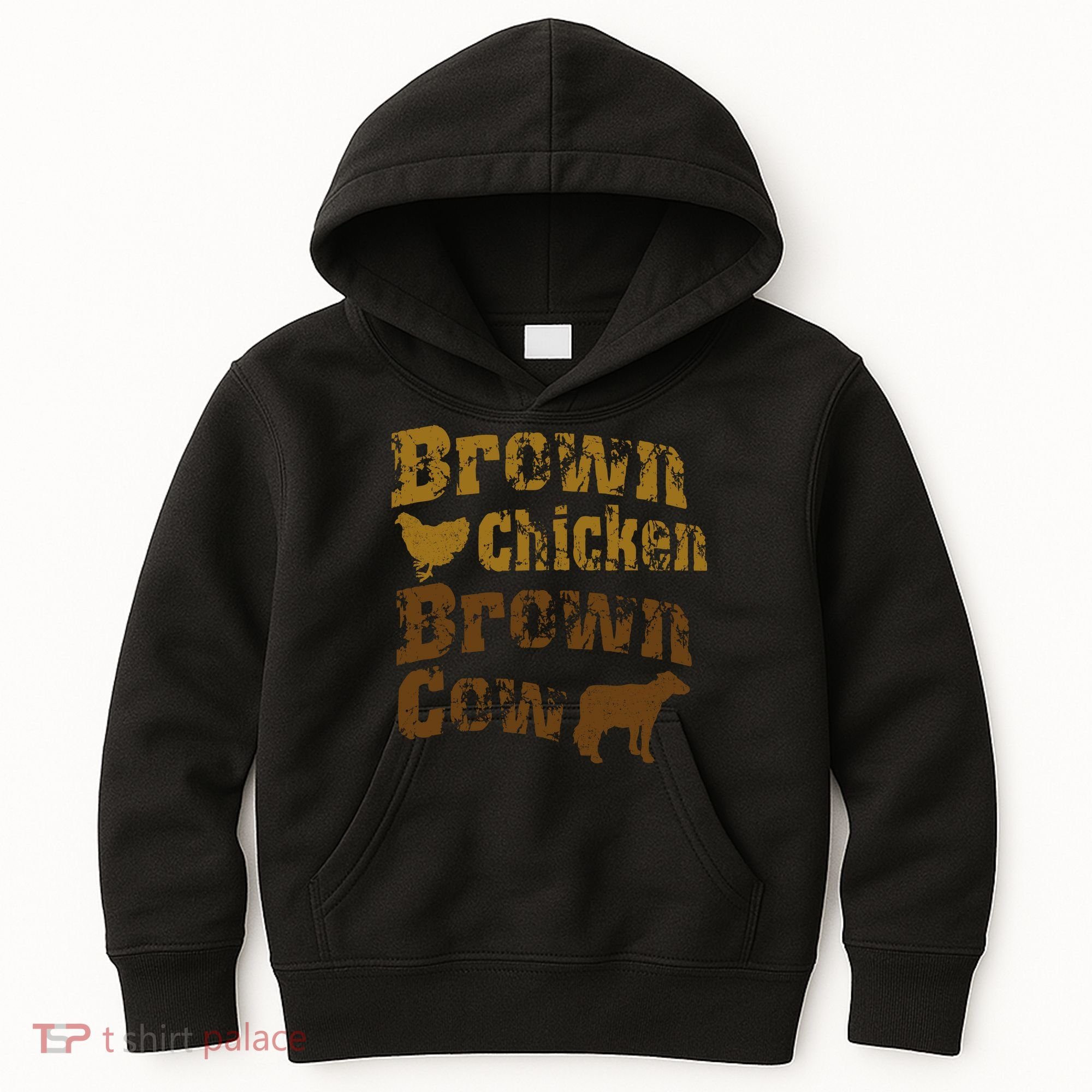 Brown Chicken Brown Cow Kids Hoodie