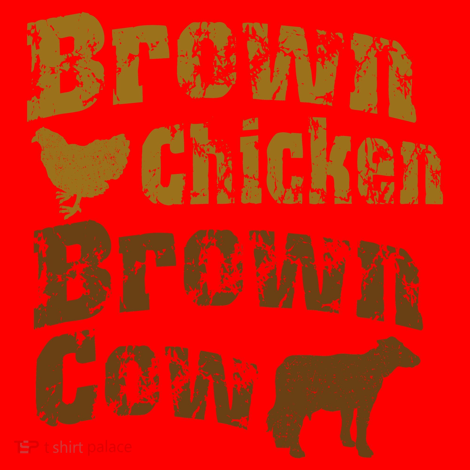 Brown Chicken Brown Cow Santa Hat