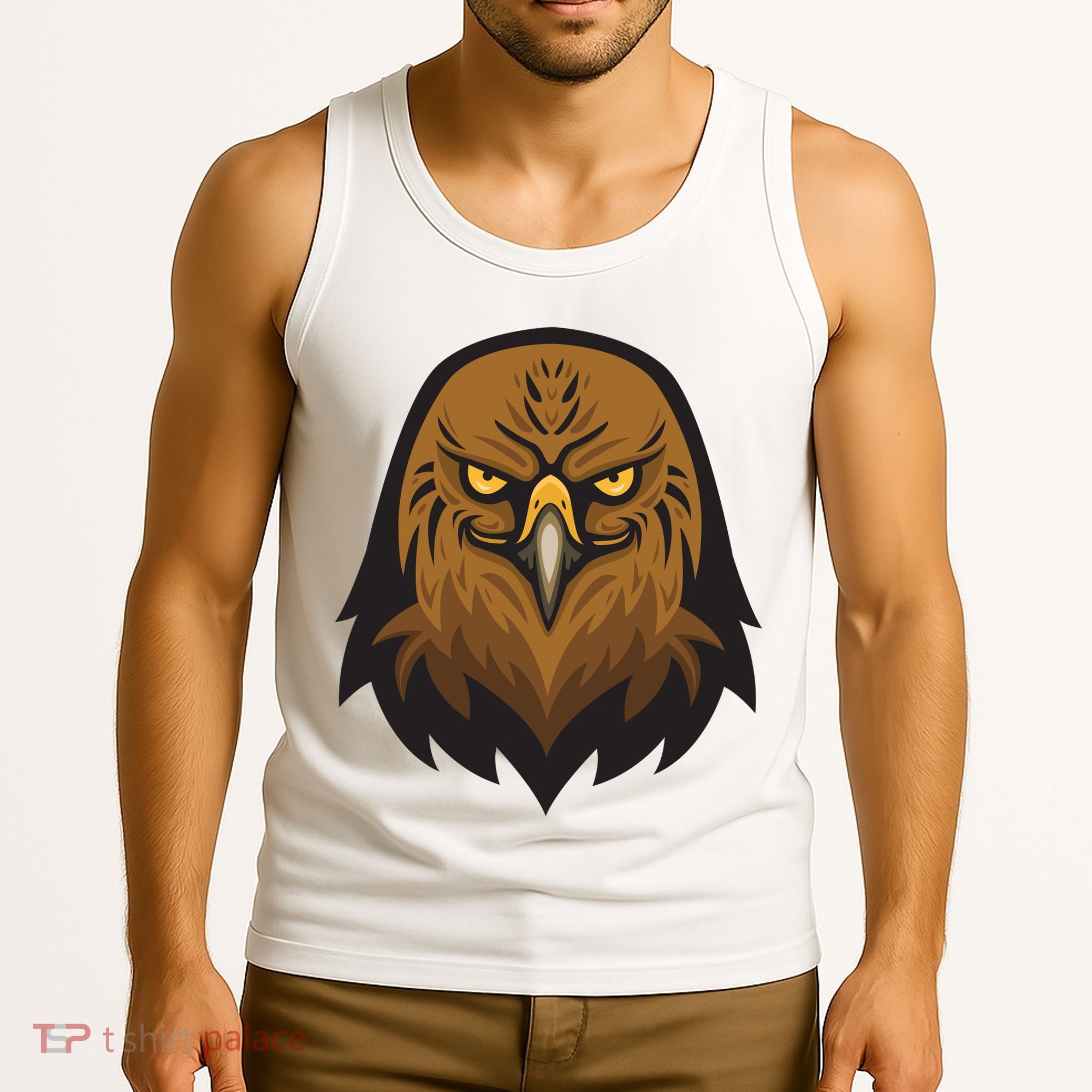 Brown Eagle Tank Top